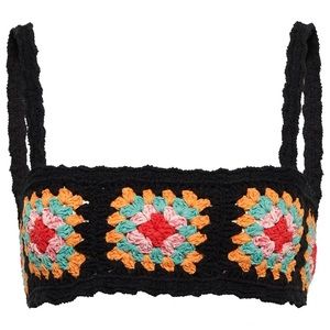 Alanui Take it East bra top crochet nwt M or L